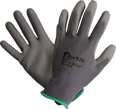 lag155261.jpg Handschuh Fitter, PU/Nylon,grau, Gr.10 FORTIS