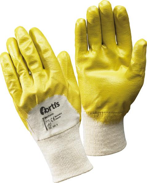 lag133236.jpg Handschuh Mechanic, Nitril,gelb, Gr.7 FORTIS