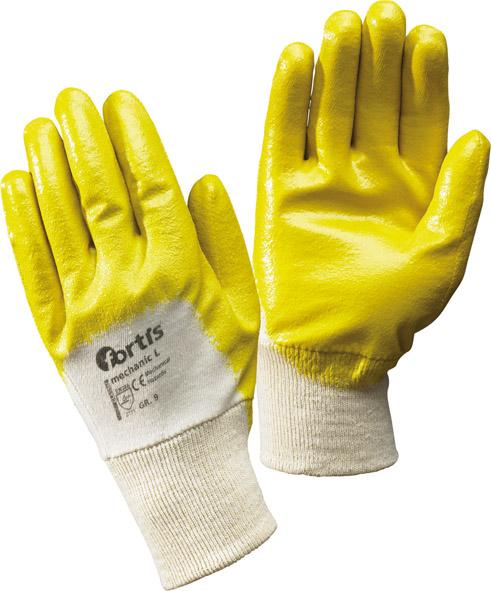 lag133235.jpg Handschuh MechanicL, Nitril,gelb, Gr.10 FORTIS