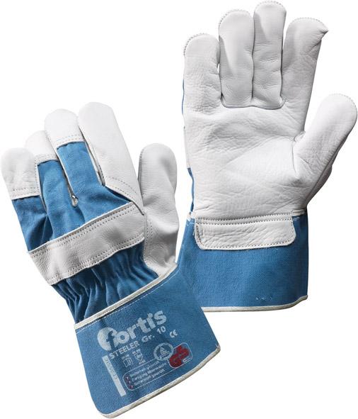 lag133242.jpg Handsch.Steeler, Rindvollleder, Gr.8, FORTIS