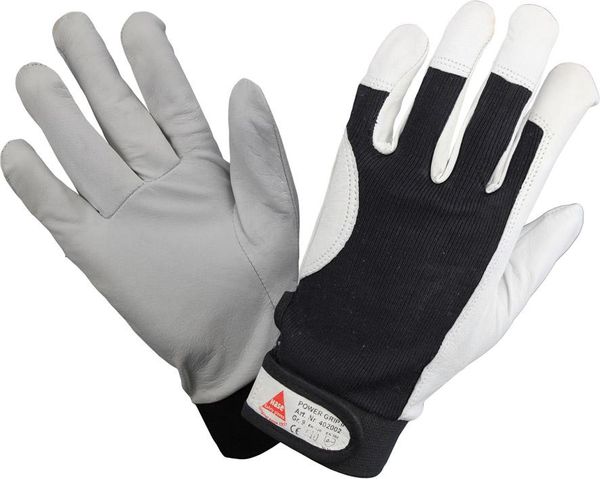lag145366.jpg Handschuh, Nappaleder, mit Klett., Gr. 10
