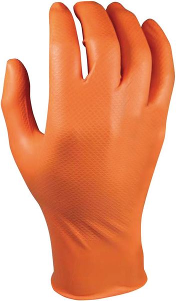 ask119895.jpg Handschuh Grippaz,orange, Gr.L, Box a 50 Stück