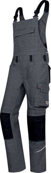 Latzhose 1804 720, Gr. 58,dunkelgrau/schwarz