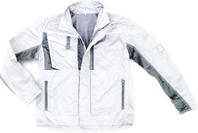 lag140775.jpg Arbeitsjacke Champ, Gr. L, weiß/grau Excess