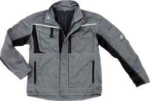 lag140888.jpg Arbeitsjacke Champ, Gr. S, grau/schwarz Excess