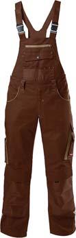 FORTIS H-Latzhose 24, braun/beige,Gr.29