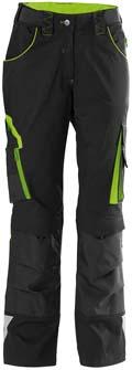 FORTIS Damen Bundhose 24,schw./limegreen, Gr. 42