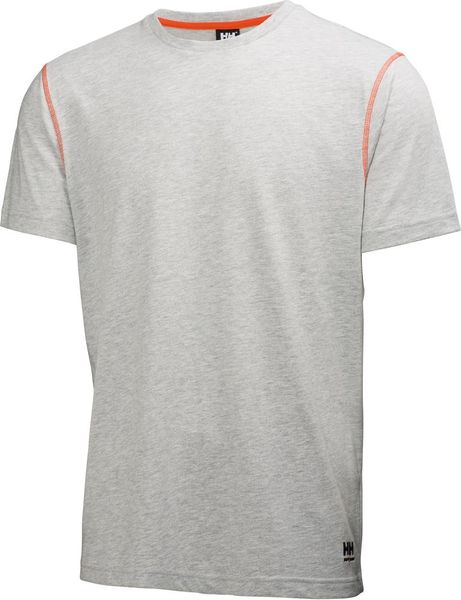 T-Shirt Oxford, Gr. S, grau-melliert