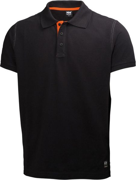 Polo-Shirt Oxford, Gr. M, schwarz