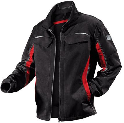 Jacke PULSSCHLAG,Gr. 58, schwarz/mittelrot