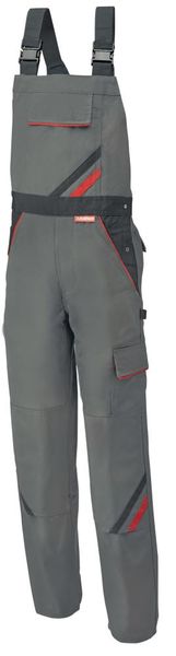 Latzhose Highline, Gr.56,schiefer/schwarz