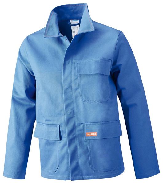 Schweißerjacke,Gr.52, 360 g/qm,kornblau