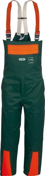 Schnittschutzlatzhose FJ Des.A,Cl.1,58,grün/orange