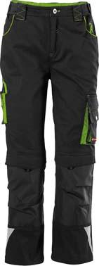 FORTIS Kids Bundhose 24, schw./limegreen,Gr134-140