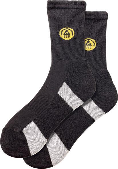 ask119204.jpg Funktionssocke, ESD, Gr45-47,schw./grau,FORTIS