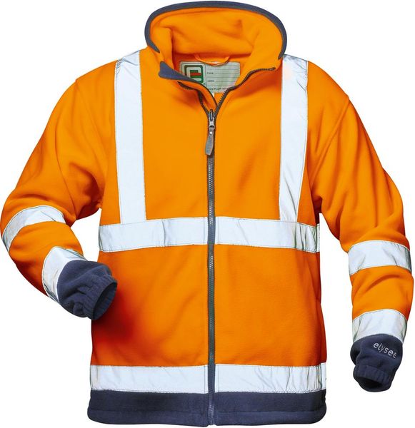 Warn-Fleecejacke BenediktGr. XL, orange/marine