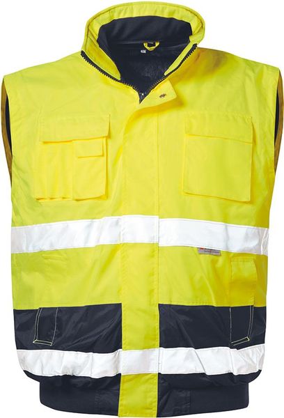 lag140843.jpg Warnjacke Siegfried, Gr. XL, gelb/marine