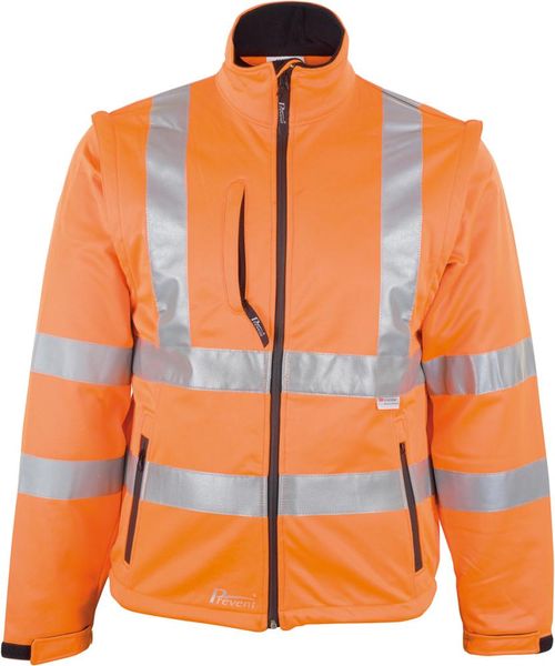 Warnjacke,Softshell, Gr. XL, leuchtorange
