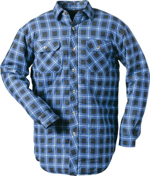 Thermohemd, gef.,Gr. 3XL,blau-kariert