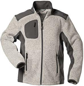 Strickjacke Linz, Gr. L, hellgrau/grau