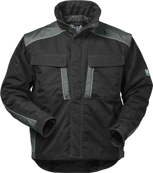 Outdoorjacke Basel, Gr. 3XL, schwarz/grau