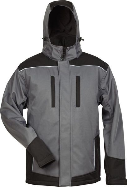 Softshelljacke Ajax, Gr. 3XL, grau/schwarz