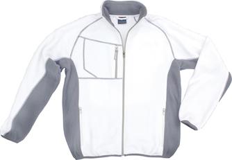 Fleecejacke Champ, Gr.M, weiß/grau Excess