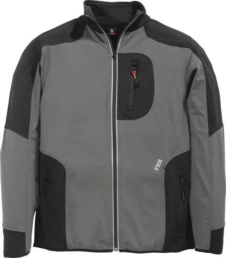 fas135679.jpg Jersey-Fleecejacke RALF, grau-schwarz, Gr.XL
