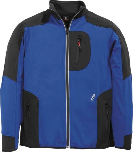fas135686.jpg Jersey-Fleecejacke RALF, royalblau-schwarz, Gr.XL