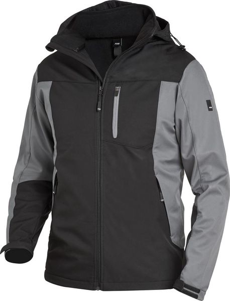 Softshelljacke JANNIK, grau-schwarz, Gr.2XL