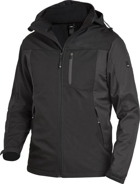 Softshelljacke JANNIK, anthrazit-schwarz, Gr.L