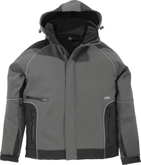 Softshelljacke WALTER, grau-schwarz, Gr.M
