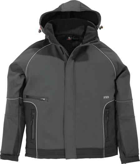 Softshelljacke WALTER, anthrazit-schwarz, Gr.2XL