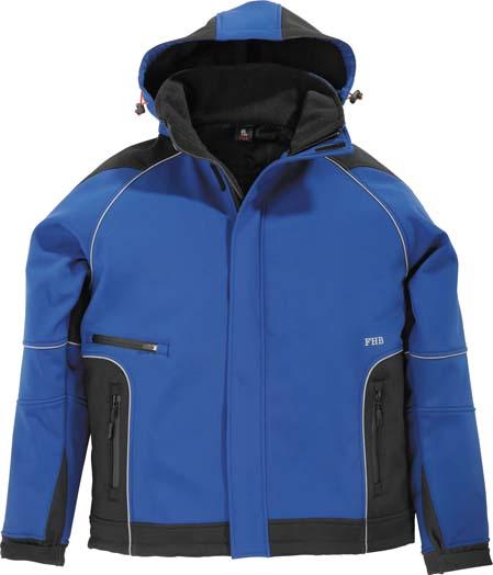 Softshelljacke WALTER, royalblau-schwarz, Gr.2XL