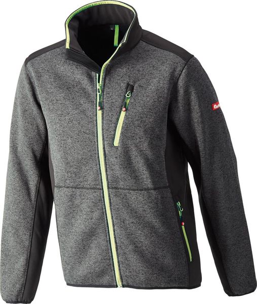 Strickjacke,Softshell,Gr.3XL,dunkelgr.-lime,FORTIS