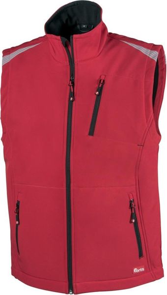FORTIS Herren Weste 24, rot/schwarz Gr.4XL