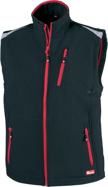 FORTIS Herren Weste 24, schwarz/rot Gr.3XL