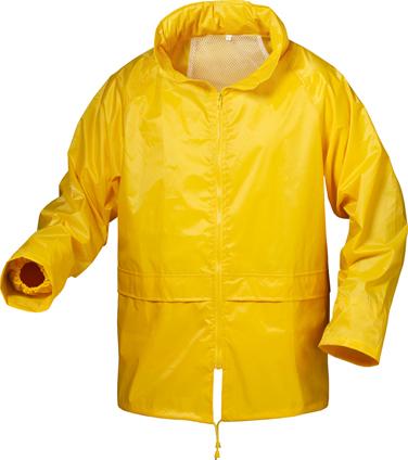 Regenjacke Nylon/Vinyl, Gr. XL, gelb