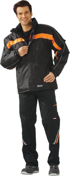 Winterjacke Cosmic, schwarz/orange, Gr.XL