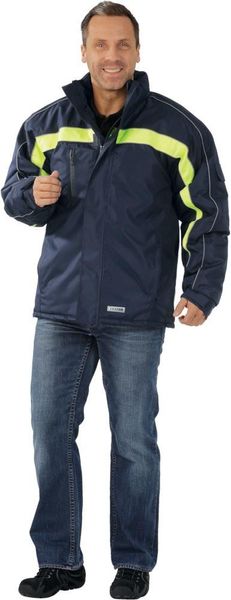 Winterjacke Cosmic, marine/gelb, Gr.3XL
