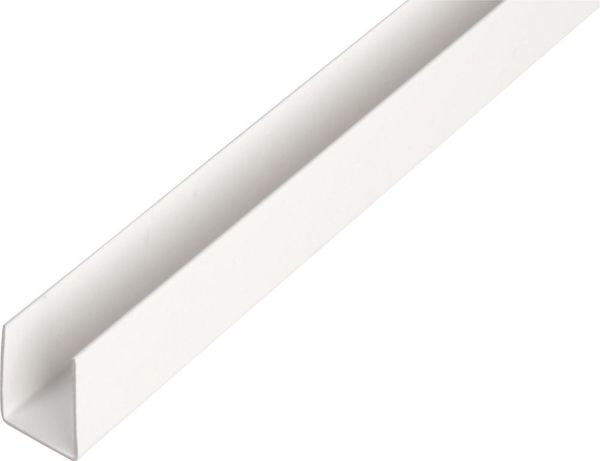 Kunststoff-U-Profil 2000/12x10mm weiß