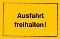 Verbotsschild 250x150mm Ausfahrt freihalten