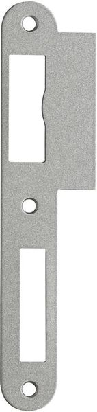 Lappenschliessblech 170mmDIN R 24mm rd.Nickel-silb