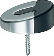 Boden-Türpuffer, 0 38 3816, Ø60mm, Alu F1, 25mm