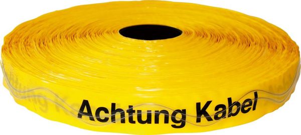 Ortungsband 250m Achtung Kabel gelb