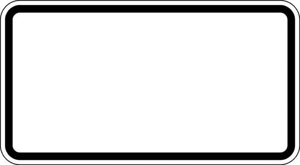 ZZ.blanko, 231x420mm Grund weiß - Rand schwarz