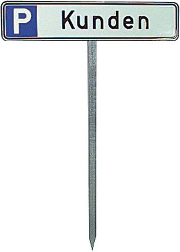 Einschlagpfosten H750 mm für Parkplatzschild