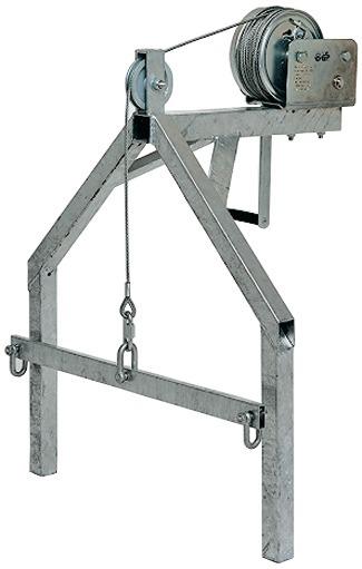 Handwinde mit Gestell 20mtr. Seillänge