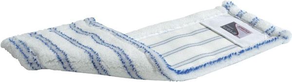 Premium-Mikrofasermopp 50cm, weiß-blau