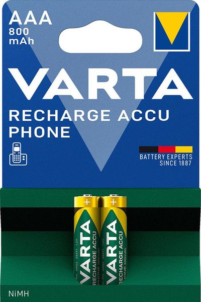 VARTA Phonepower Accu T398 Mico/AAA/HR03,800mAh